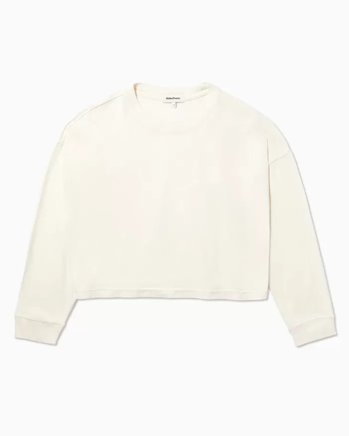 Tops | RICHER POORER Relaxed Crop Long Sleeve Tee Bone