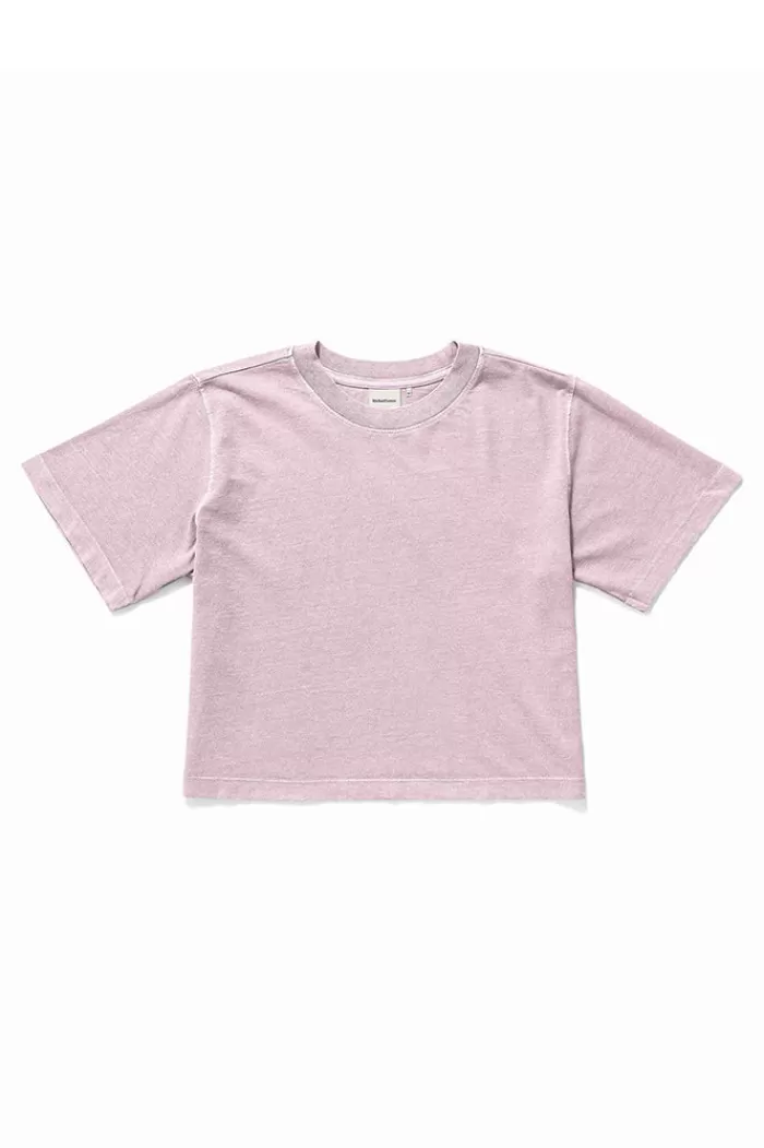 Tops | RICHER POORER Relaxed Short Sleeve Crop Tee Amethyst Smoke