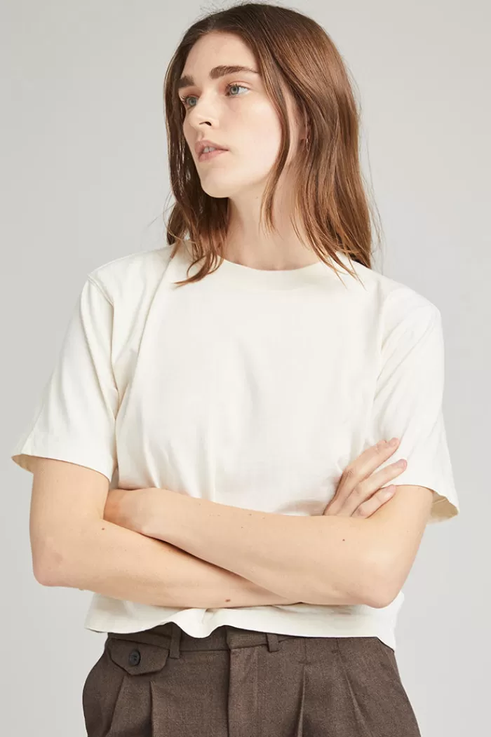 Tops | RICHER POORER Relaxed Short Sleeve Crop Tee Bone