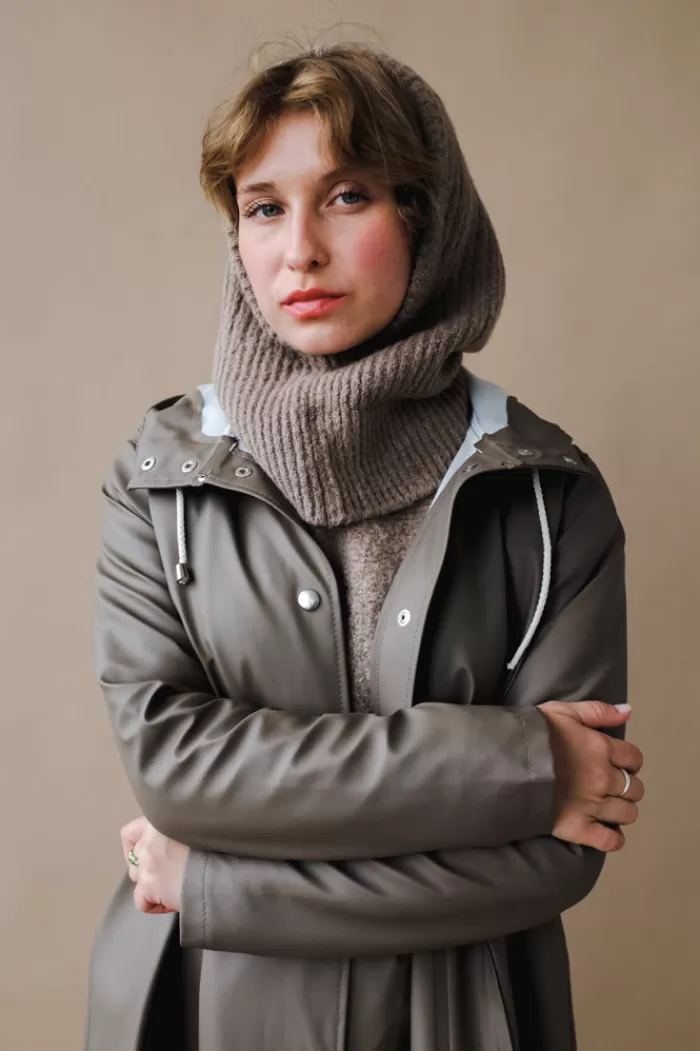 Hats & Scarves | MIJEONG PARK Ribbed Knit Balaclava Beige