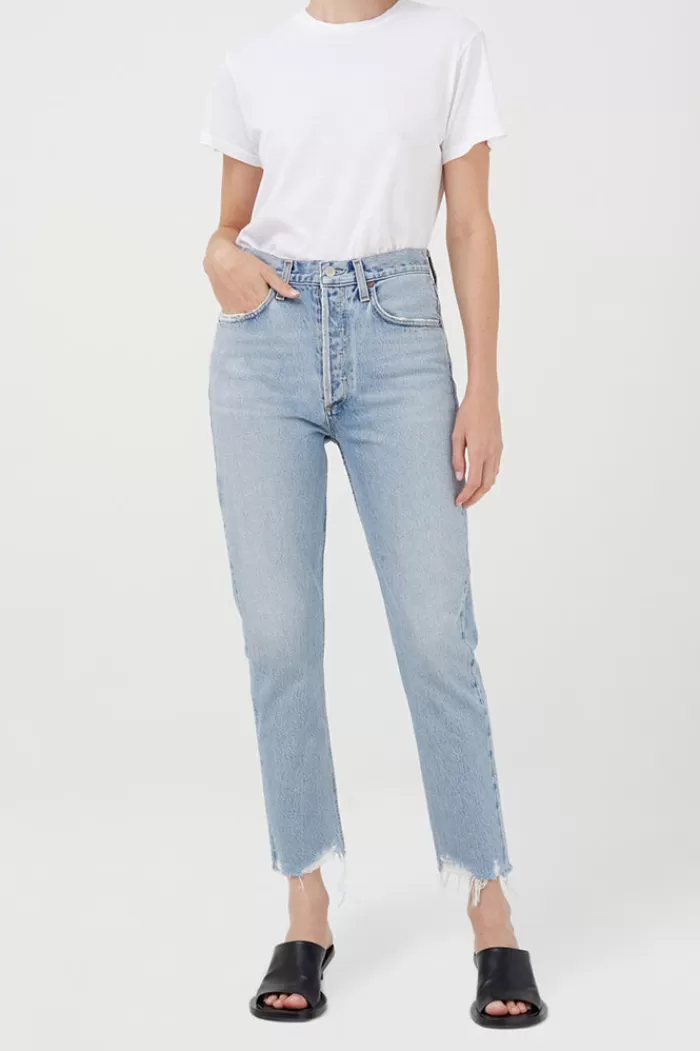 Pants & Bottoms | AGOLDE Riley Hi Rise Crop Curio