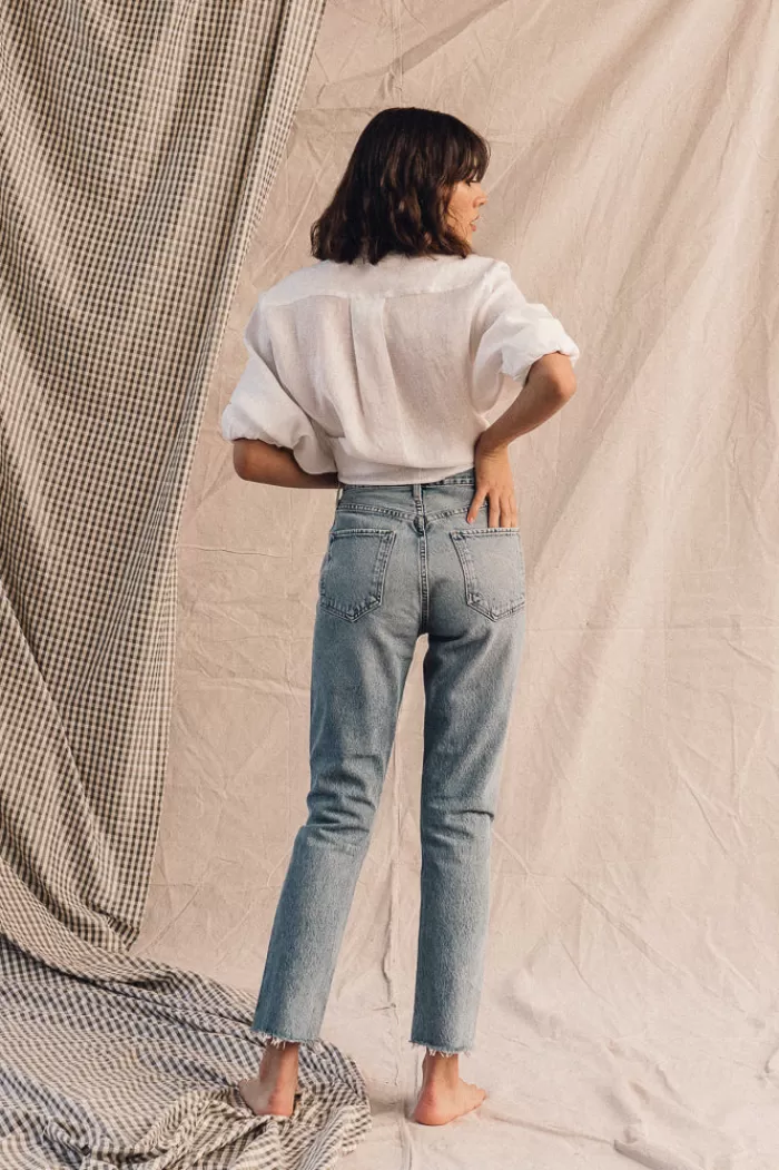 Pants & Bottoms | AGOLDE Riley Hi Rise Crop Zephyr