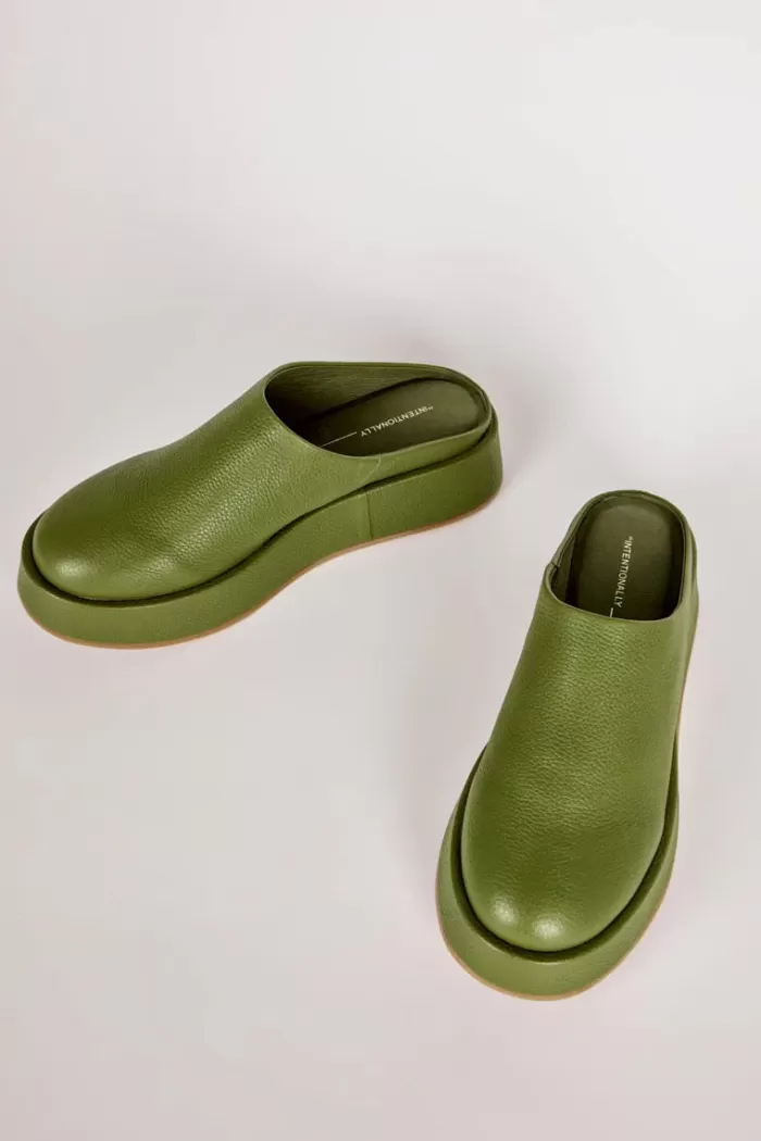 Shoes | INTENTIONALLY BLANK Risen Mule Olive