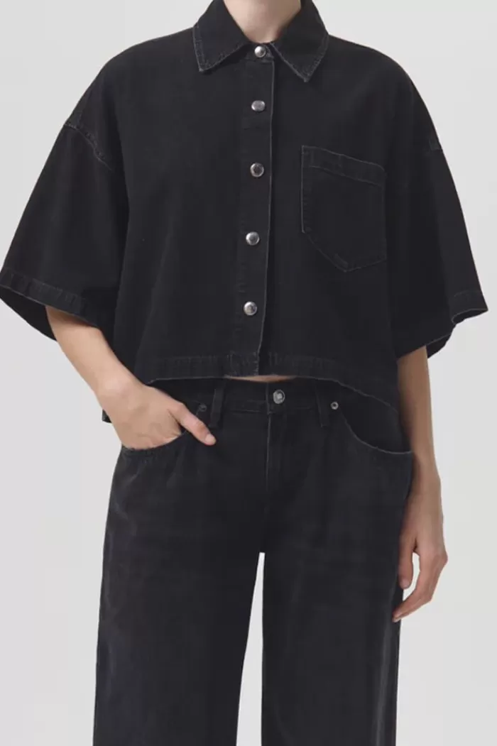 Tops | AGOLDE Rona Box Shirt Intense