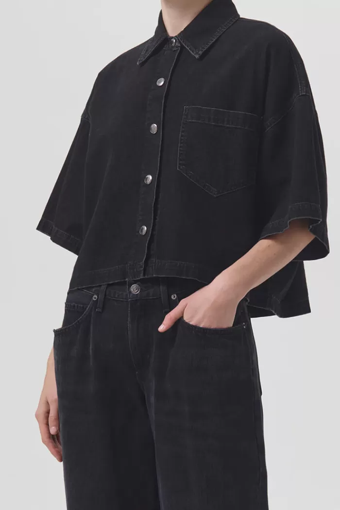 Tops | AGOLDE Rona Box Shirt Intense