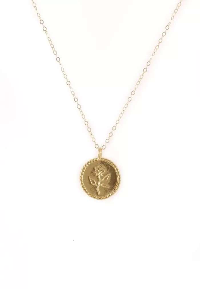 Necklaces | WOLF CIRCUS Rose Coin Necklace Gold