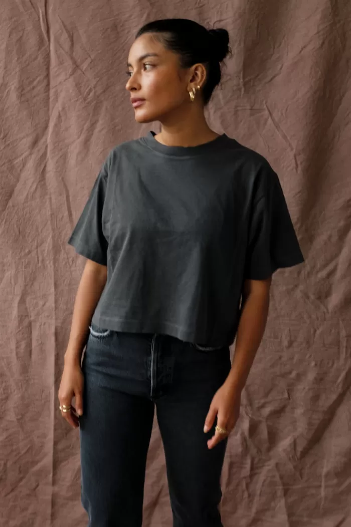 Tops | RICHER POORER Short Sleeve Crop Tee Stretch Limo