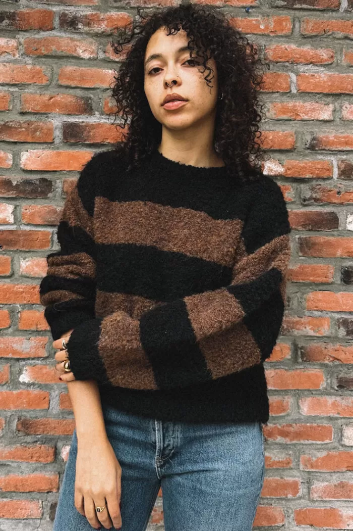 Sweaters & Knits | LE BON SHOPPE Simone Sweater Black/Espresso