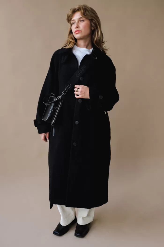 Rain Coats & Outerwear | MIJEONG PARK Single Breasted Long Coat Black