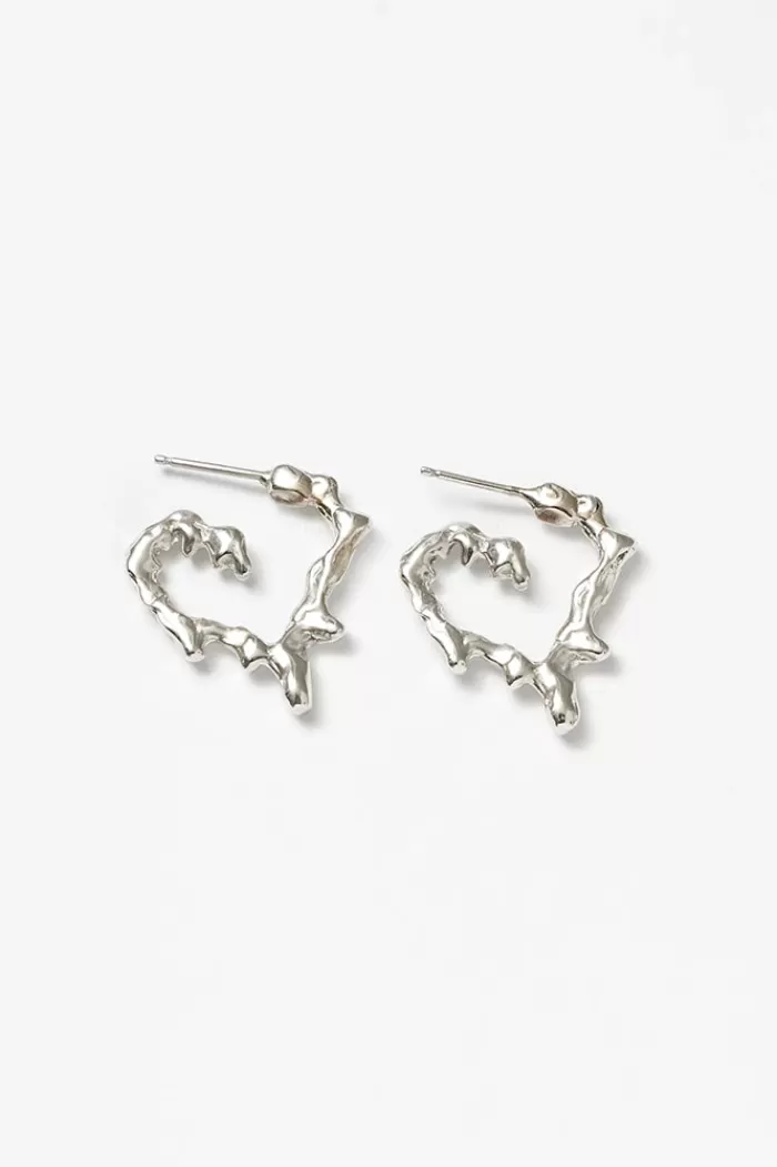 Earrings | WOLF CIRCUS Small Miriam Hoops Silver