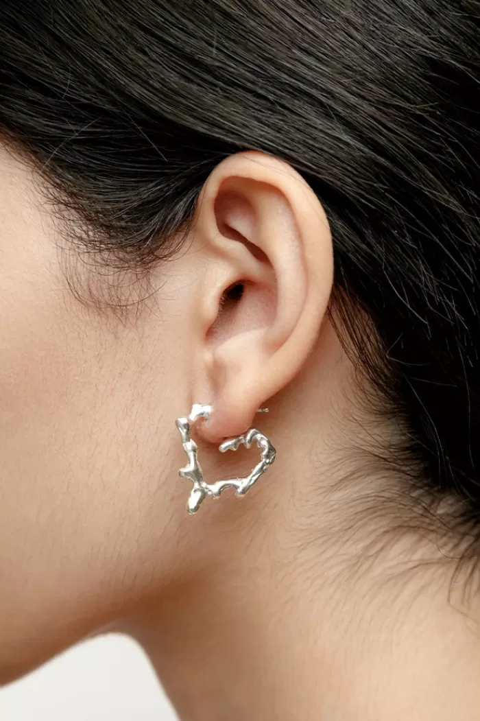 Earrings | WOLF CIRCUS Small Miriam Hoops Silver