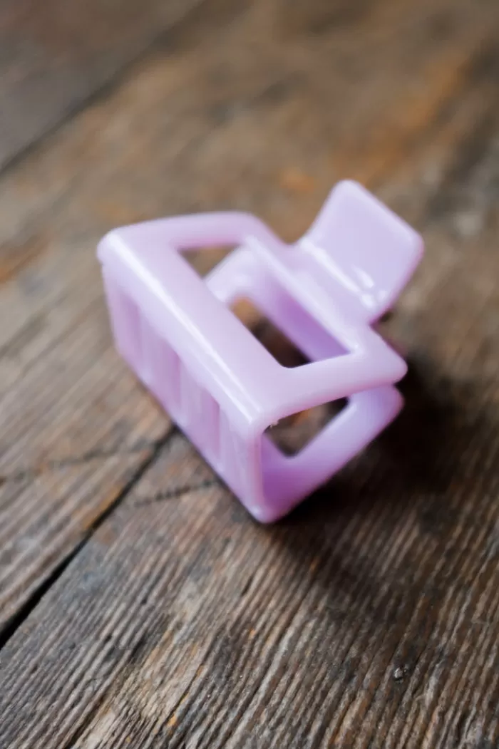 Hair Accessories | * Small Square Hair Claw Lilac