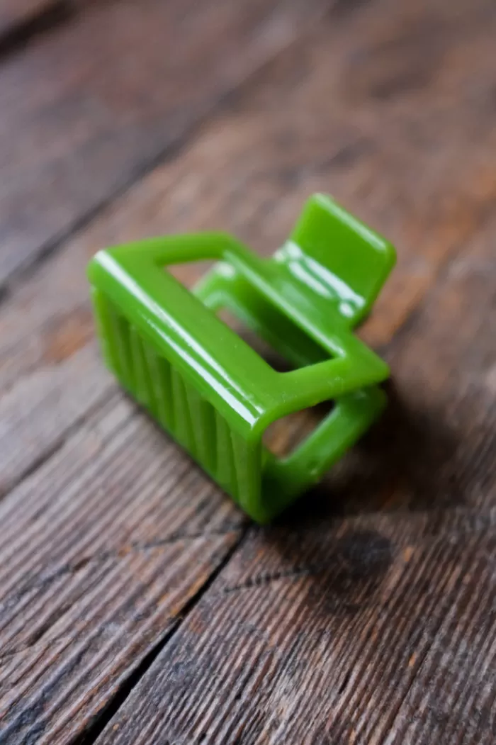 Hair Accessories | * Small Square Hair Claw Lime