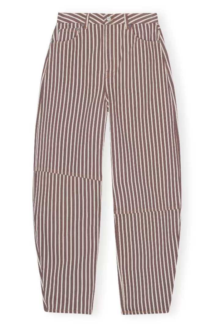 Pants & Bottoms | GANNI Stripe Denim Stary Rocky Road