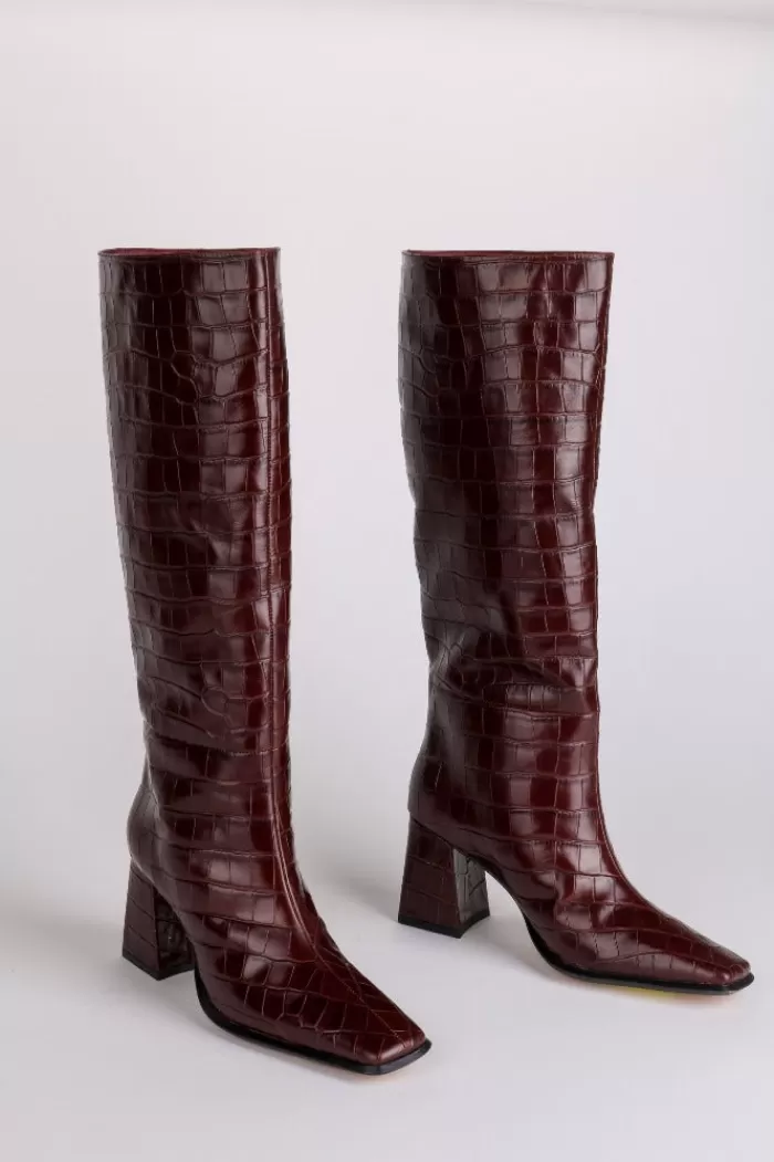 Shoes | INTENTIONALLY BLANK Tgif Boots Maroon