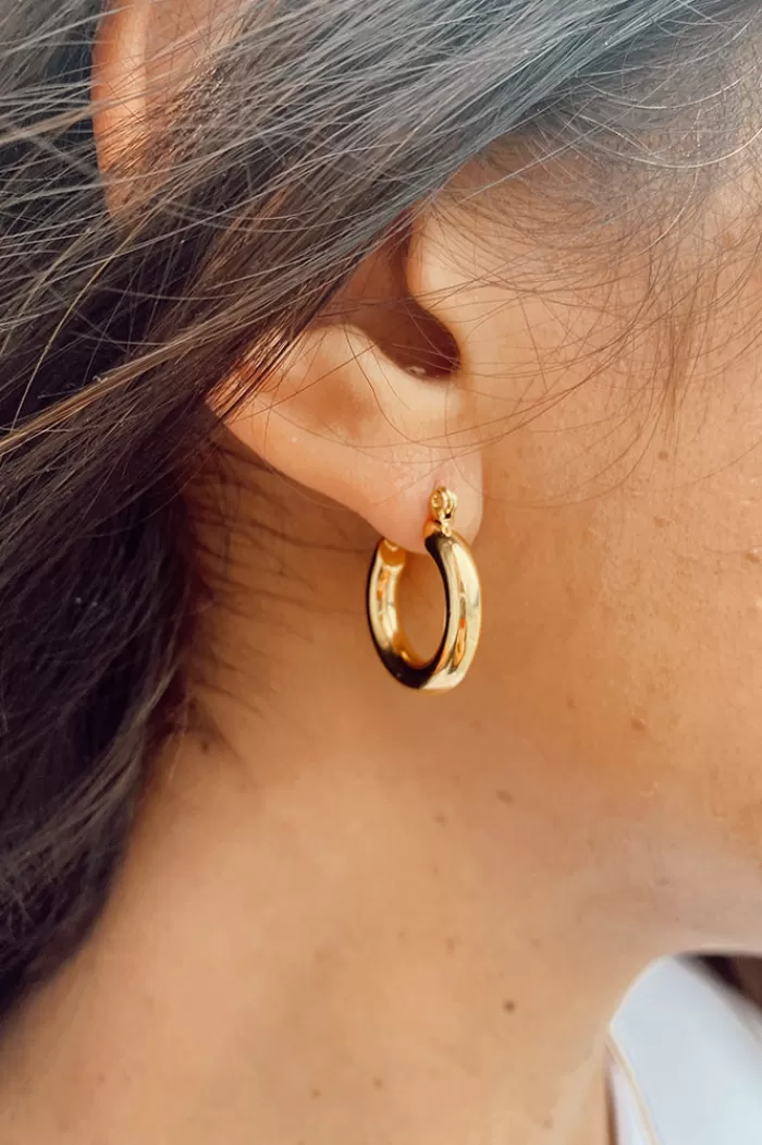 Earrings | * Thick Mayson Hoops Gold Small