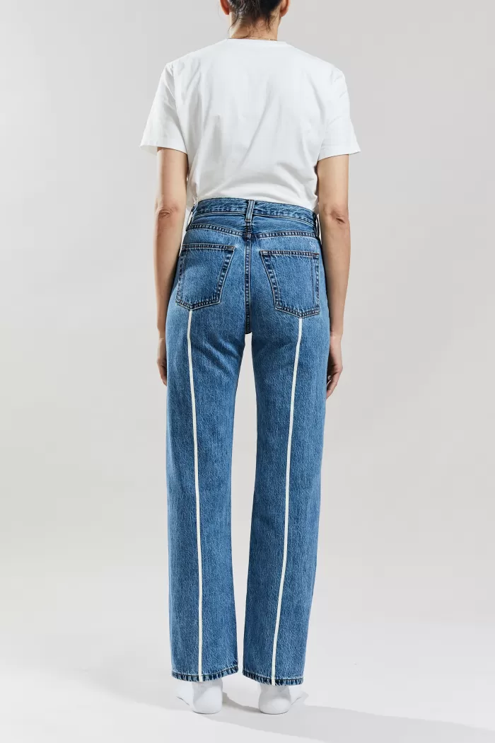 Pants & Bottoms | STILL HERE Thin Bone Line Childhood Jeans Classic Blue Thin Bone Line