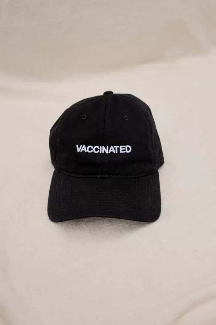 Hats & Scarves | INTENTIONALLY BLANK Vaccinated Hat Black Hat/White Writing