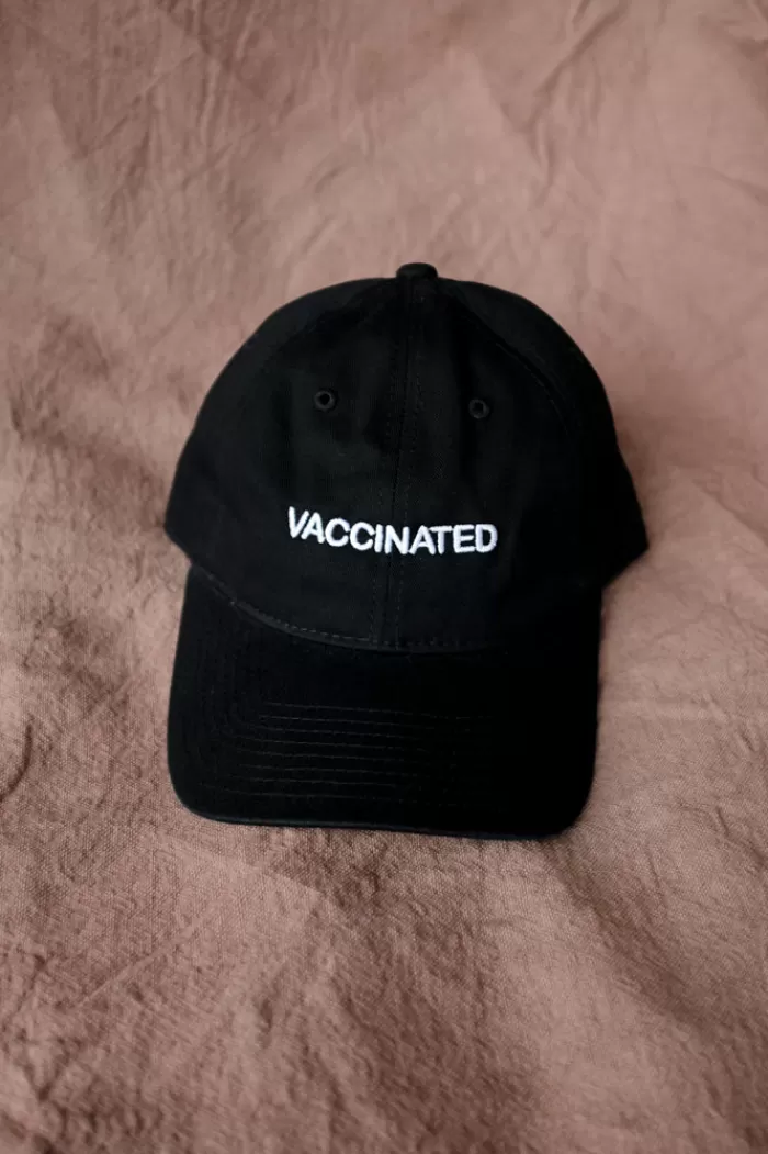 Hats & Scarves | INTENTIONALLY BLANK Vaccinated Hat Black Hat/White Writing