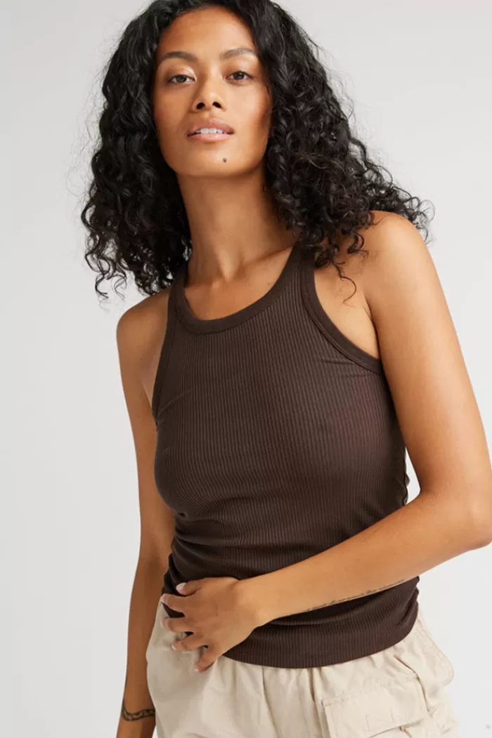 Tops | RICHER POORER Vintage Rib Tank Dark Oak