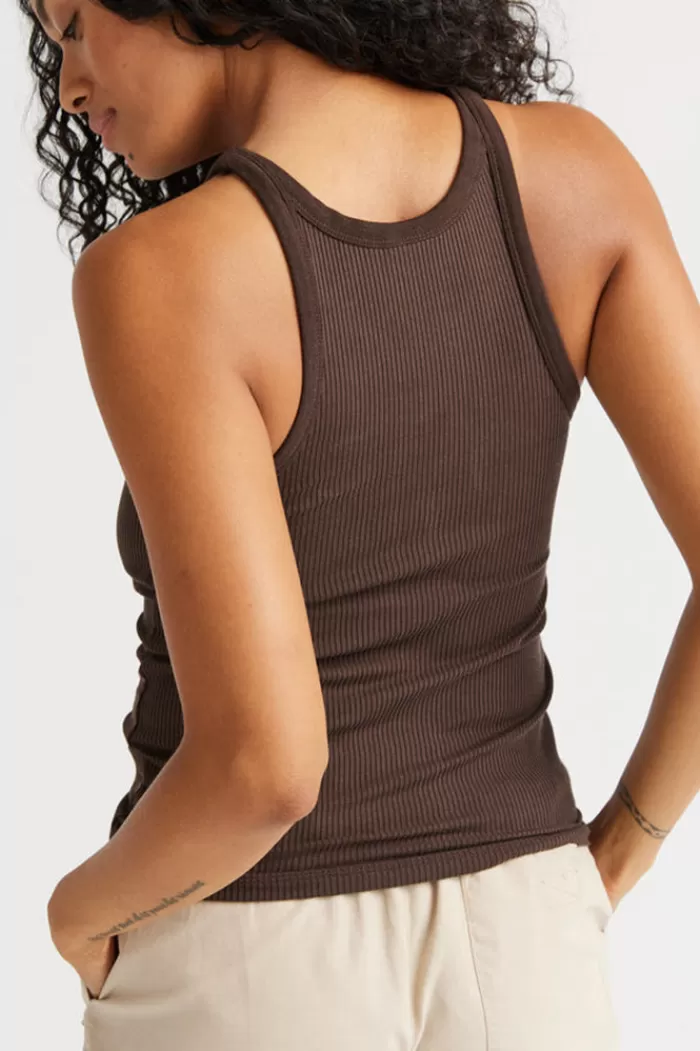 Tops | RICHER POORER Vintage Rib Tank Dark Oak