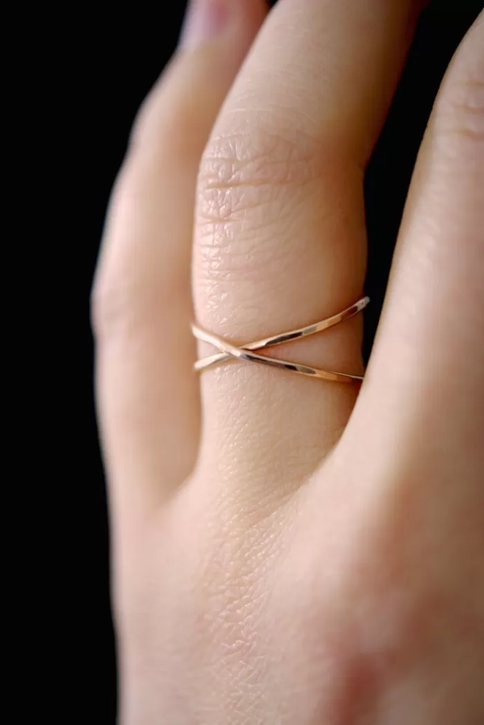 Rings | HANNAH NAOMI X Stacking Ring Rose Gold